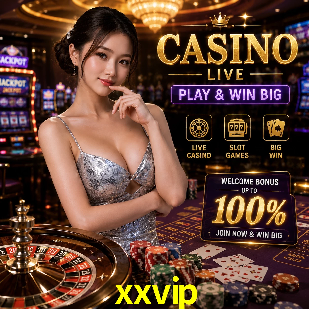 Aplicativo móvel xxvip para iOS e Android